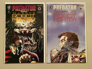 Predator vs. Magnus Robot Fighter set #1+2 8.0 VF (1992)