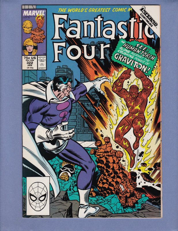 Fantastic Four #322 NM Marvel 1989