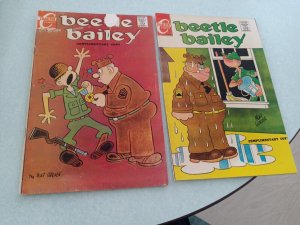 Beetle Bailey Military Editions V1 #1 And V2 #73 Charlton Comics 1970...