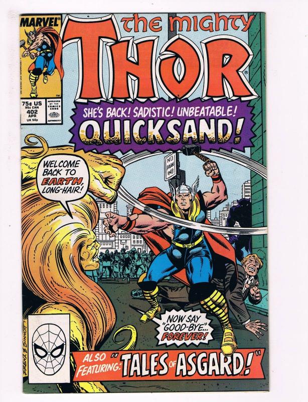 The Mighty Thor # 402 Marvel Comic Books Awesome Issue Modern Age WOW!!!!!!! S27