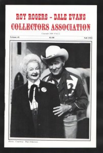 Roy Rogers-Dale Evans Collectors Association Program Book-Fall 1992-Iron Eyes...
