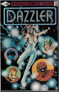 Dazzler #1, 9.0 or Better, ERROR VERSION, B&W AD Pages