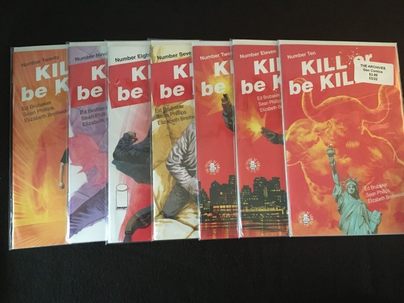 KILL OR BE KILLED #4, 5, 6, 7, 8, 9, 10, 11, 12, 17, 18, 19, 20 VFNM Condition