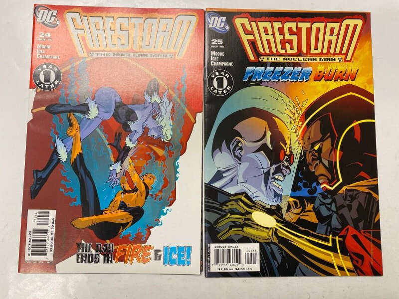 5 Firestorm DC comic book #22 23 24 25 26 91 KM10