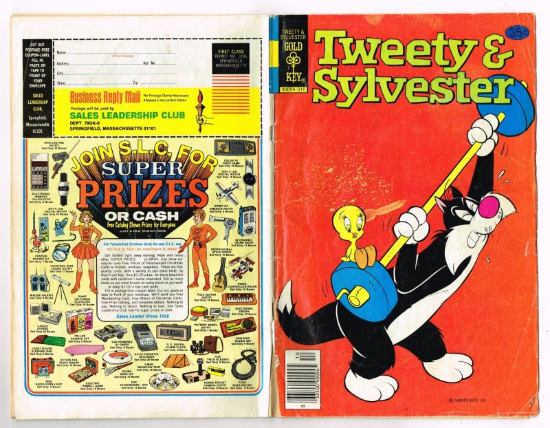 Tweety and Sylvester #86 (1978)   Gold Key  35cent Comic