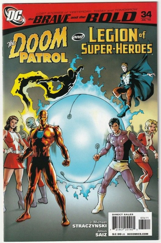 The Brave And The Bold #34 The Doom Patrol And Legion Of Super-Heroes July 2010 