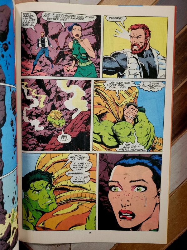 HULK #405 FN 6.0 (1993) Newsstand / Signed By Writer Peter David ft Ajax