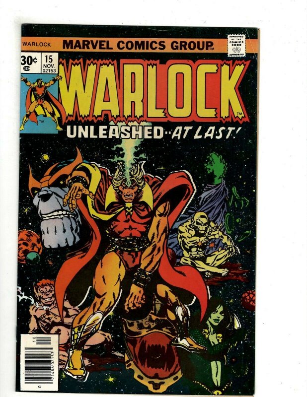 Warlock # 15 VF Marvel Comic Book Thanos Guardians Galaxy Avengers Magus KB7