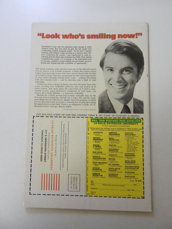 The Avengers #142 (1975) VG+ condition subscription crease