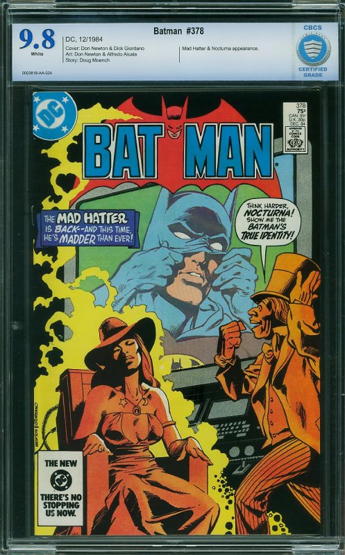 Batman #378 (DC, 1984) CBCS 9.8