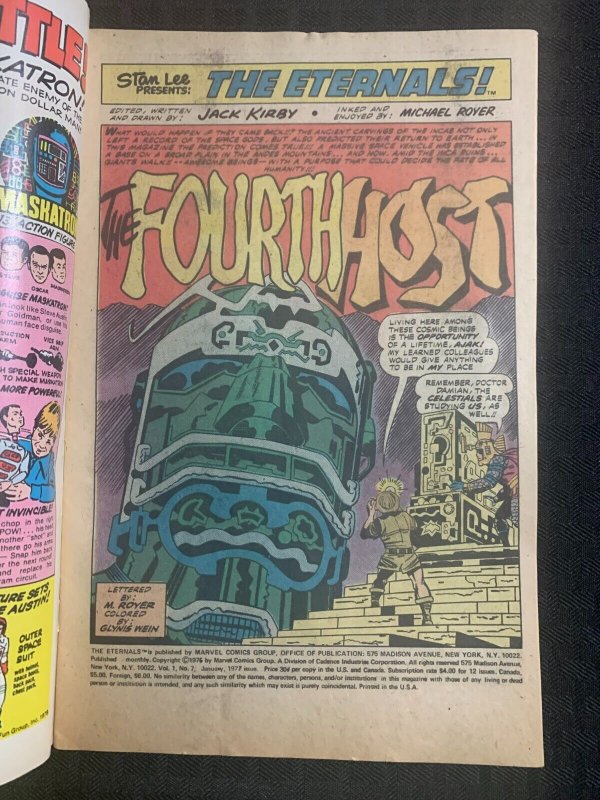 1976 THE ETERNALS #7 VG/FN 5.0 Jack Kirby / Space God