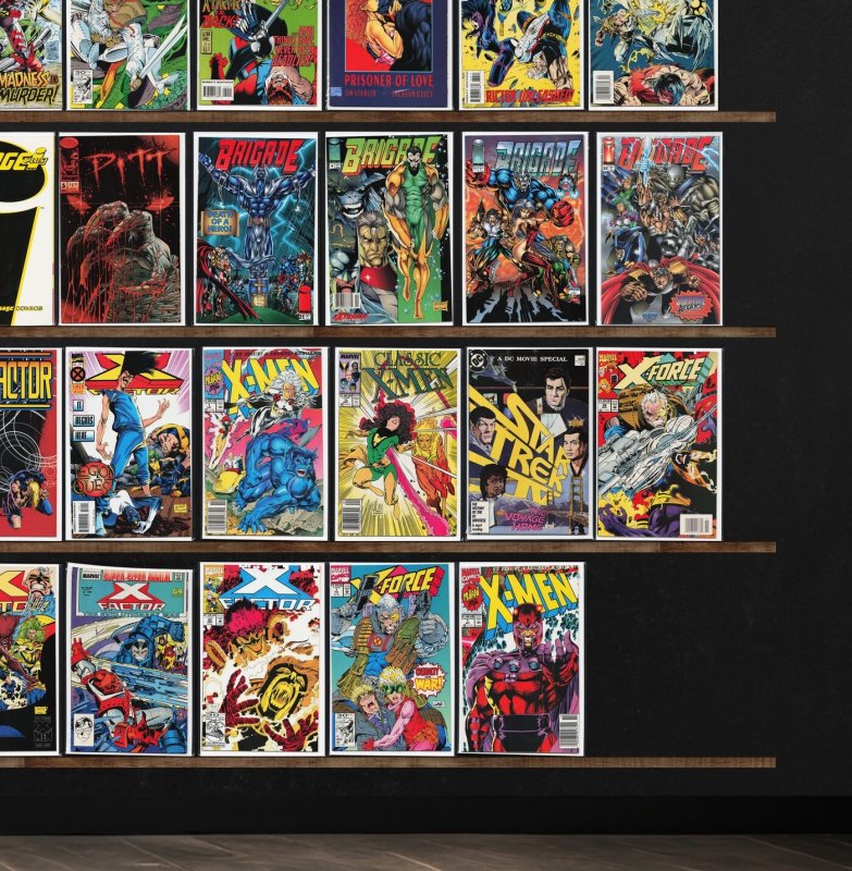 Huge Lot 140+ Comics with X-Force, X-Men, X-Factor, Brigade, Star Trek & More!