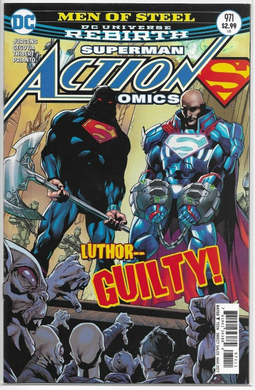 Action Comics #957-1000 (no 975) Jurgens Superman Rebirth Lex, comics lot of 43