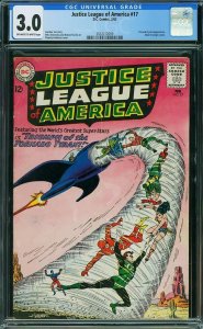 Justice League of America #17 (1963) CGC 3.0 GVG