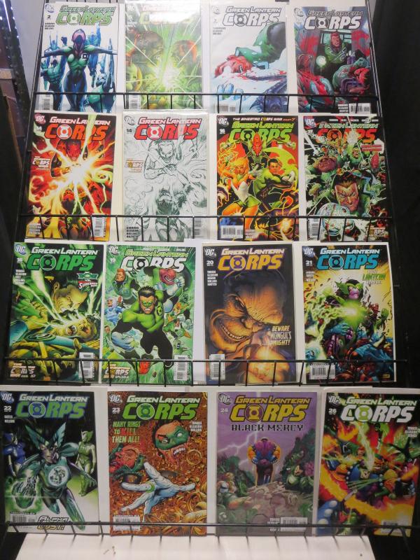 Green Lantern Corps (DC 2006) #2-63 Lot of 42Diff Emerald Cops Gibbons Gleason 