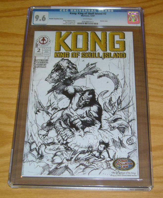 Kong: King of Skull Island #2 CGC 9.6 retailer incentive sketch variant cover B