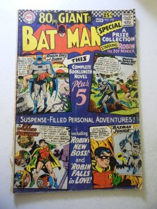 Batman #185 (1966) FR/GD Condition 2 1/2 spine split