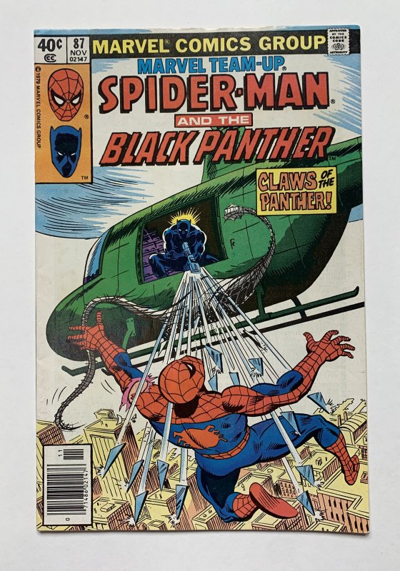 Marvel Team-Up #87 - NEWSTAND COPY - Spider-Man & Black Panther 