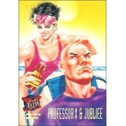 1995 Fleer Ultra X-Men PROFESSOR X & JUBILEE #144