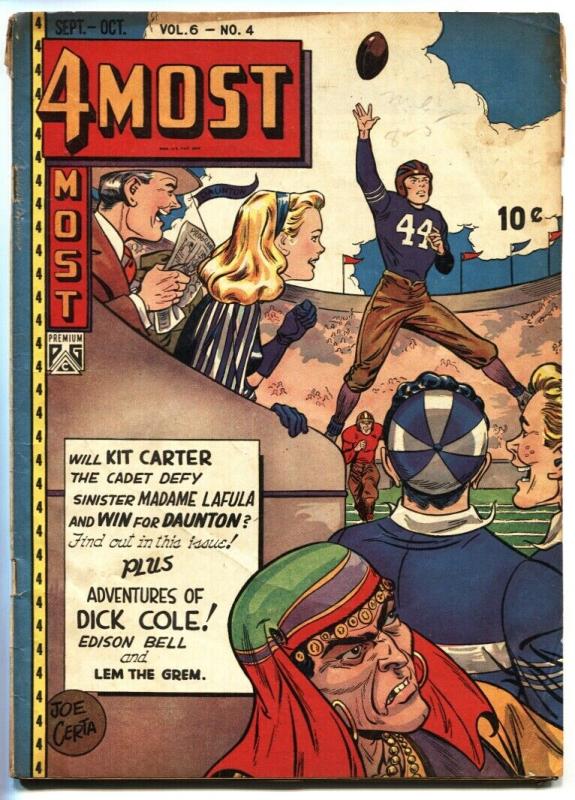 4Most Vol.6  #4 1947-Football cover-Dick Cole-Edison Bell