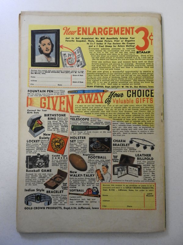 Famous Funnies #142 (1946) VG- Condition moisture stain, extra staple added