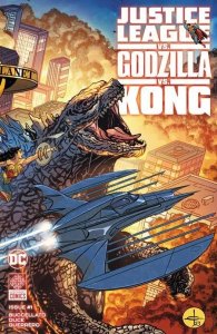 Justice League Vs Godzilla Vs Kong #1 Cvr A Johnson Wraparound Cvr DC Comics