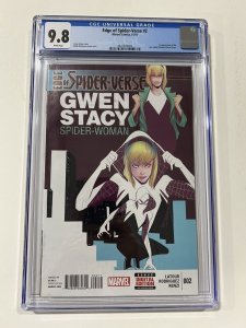 Edge Of Spider-Verse 2 2014 CGC 9.8 white pages Marvel Comics