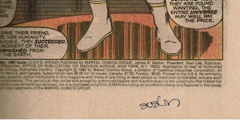 Uncanny X-Men #137, 9.0 or Better, Signed by Terry Austin