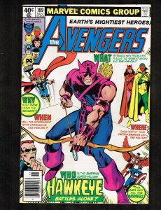 Avengers #189 ~ (8.0) Great Hawkeye ~ 1979 WH
