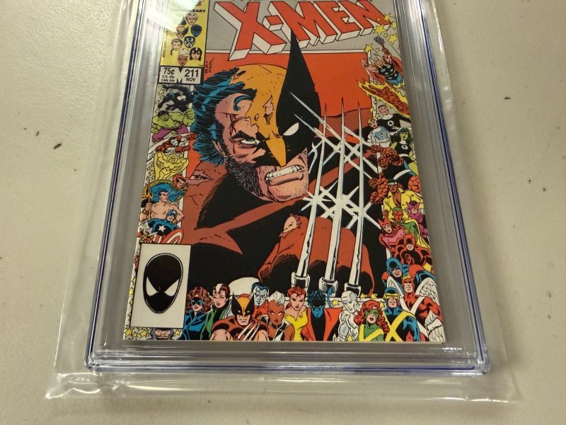 Uncanny X-Men # 211 CGC Graded 9.8 Marvel Comic Book 1986 Wolverine Romita JH34