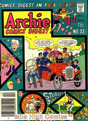 ARCHIE COMICS DIGEST (1973 Series) #33 Very Fine Comics Book 