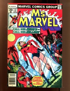 MS. MARVEL #12 - JIM STARLING + JOHN ROMITA COVER (6/6.5) 1977