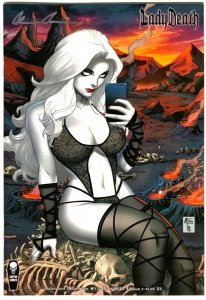 LADY DEATH:MALEVOLENT DECIMATION #1 SELFIE EDITION ANTHONY SPAY COVER SIGNED COA
