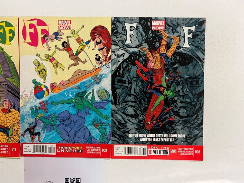 3 FF Marvel Comic Books # 8 9 11 Hulk Avengers Defenders Thor Hulk 105 JS44