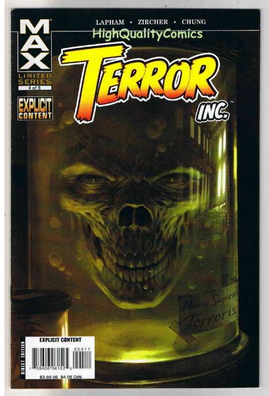 TERROR INC #4, VF, Decomposing Hitman, David Lapham, 2007, Horror