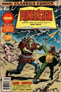 Marvel Classics Comics #20 (1977) Frankenstein