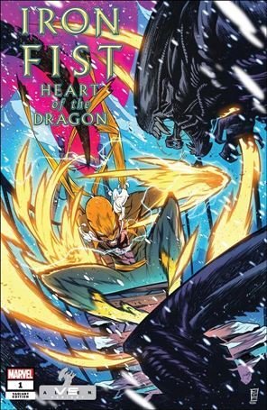 Iron Fist: Heart of the Dragon 1-C Kim Jacinto Marvel vs Alien Cover VF/NM