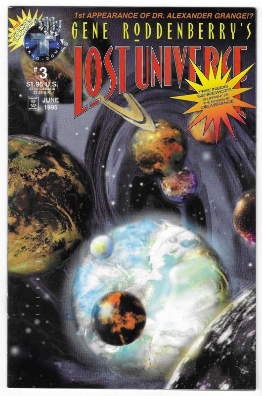 Gene Roddenberry's Lost Universe #3 Gold Signature Stamped Edition (1995)