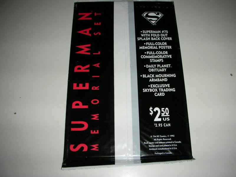 Superman #75 (1992) Death of Superman Memorial Set Unopened!