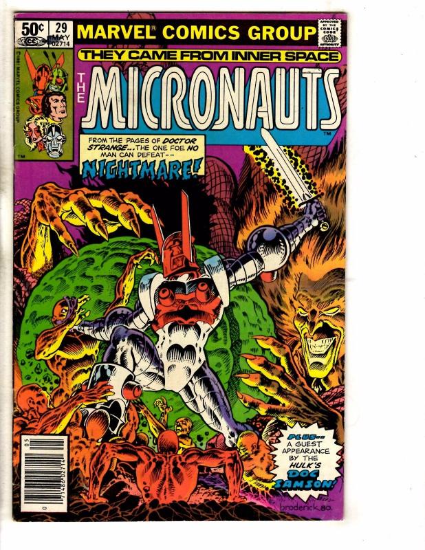 Lot Of 5 Micronauts Marvel Comic Books # 26 27 28 29 30 Baron Karza PP2