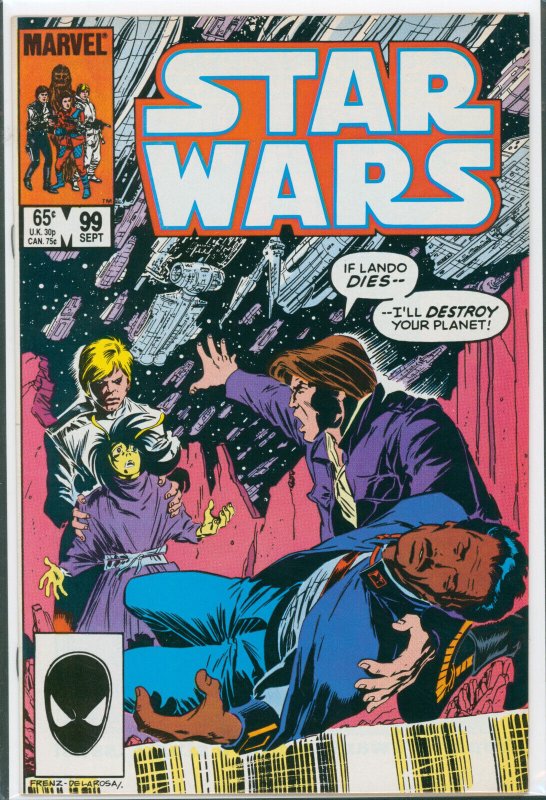 Star Wars #99 Marvel Comics 1985 VF+