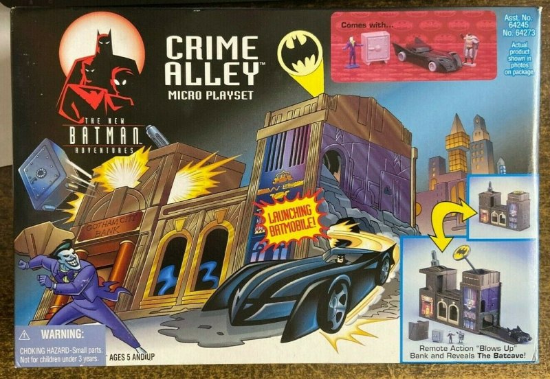 BATMAN CRIME ALLEY MICRO PLASYSET 1998 EDITION - mint in box!