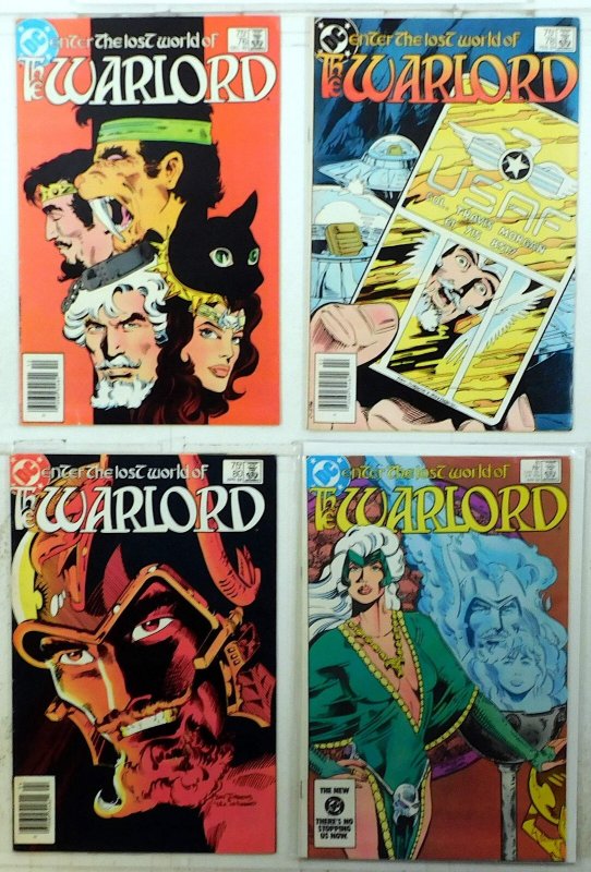 Warlord Lot of 4 #76, 78, 80, 81 (1983) DC Comics 1st Print Comic Books