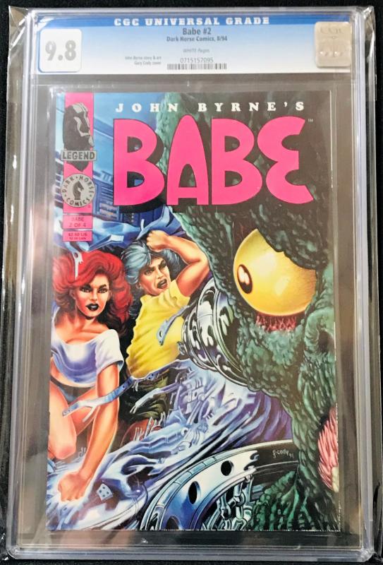 Babe #2 (Dark Horse, 1994)  CGC 9.8 w/WHITE Pages - John Byrne!