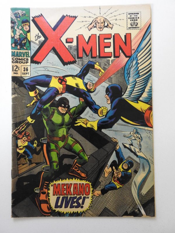 The X-Men #36 (1967) Mekano Lives! VG- Condition!