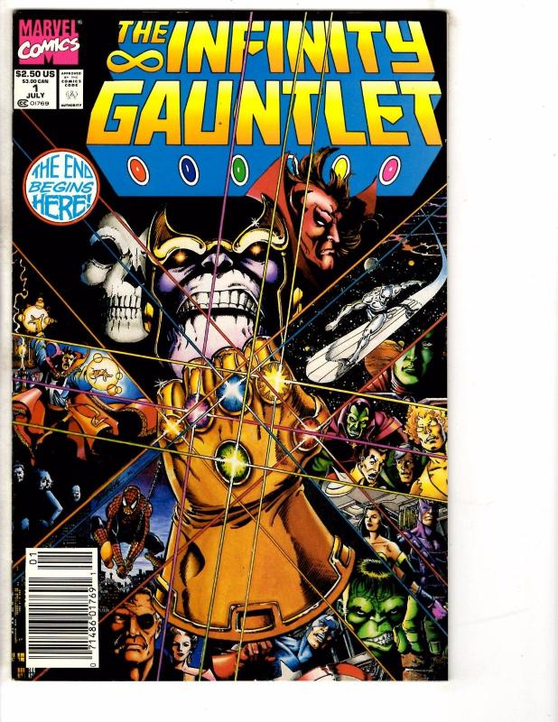 Infinity Gauntlet # 1 NM Marvel Comic Book Thanos Avengers Hulk Thor AntMan J225