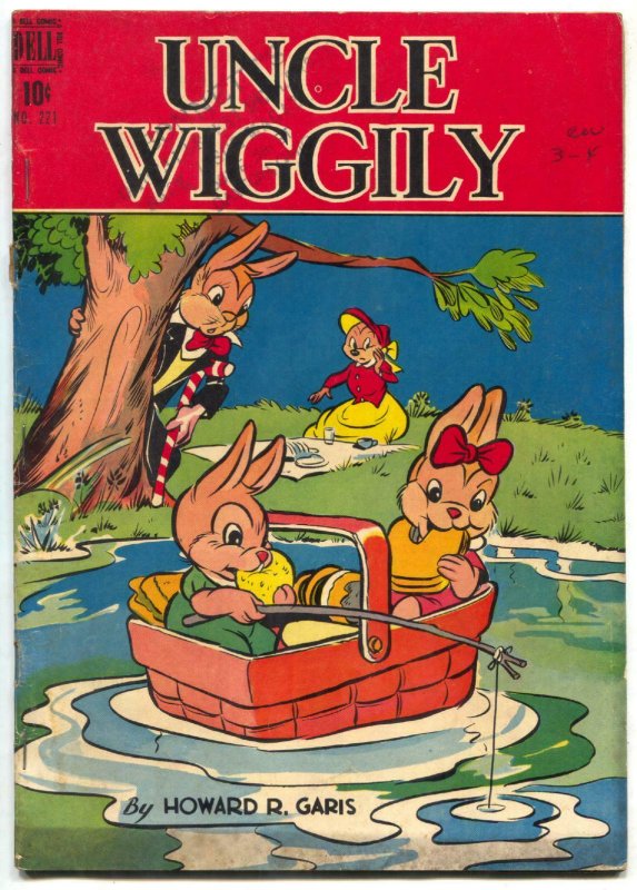 Uncle Wiggily-Four Color Comics #221 1949-KELLY COVER VG-