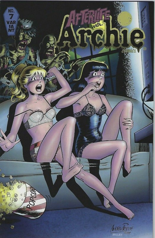 (2015) Afterlife with Archie #7 Pepoy Betty & Veronica Lingerie Variant Cover!