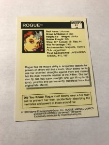 ROGUE #41 card : 1990 Marvel Universe Series 1, NM/M, X-Men