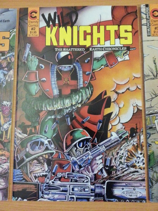 Wild Knights Shattered Earth 1-3 Complete Set Run! ~ NEAR MINT NM ~ 1988